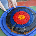 Siegerkuchen in Zielscheibenform
