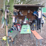 Hütte beim Nikolausturnier